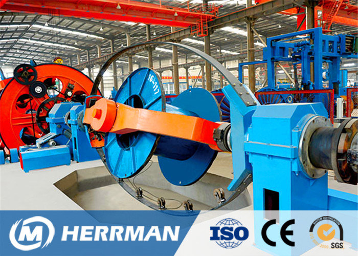 Cage Type Core Laying Machine With Back Twist , Electric Wire Manufacturing Machine