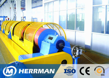 Aluminum / Steel Wire Cable Machine Tubular Stranding Machine With Pay Off Stand