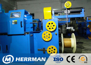 Triple Layer Concentric Cable Taping Machine Speed Up To 2200RPM PLC Control