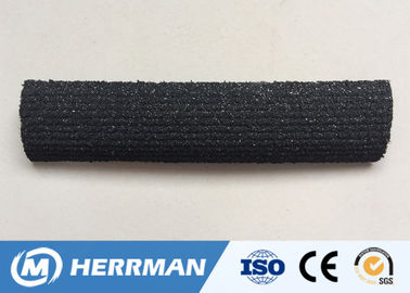 High Voltage Black Conductive Tape Rubber Sector Cable Strip 9 - 35mm Thickness