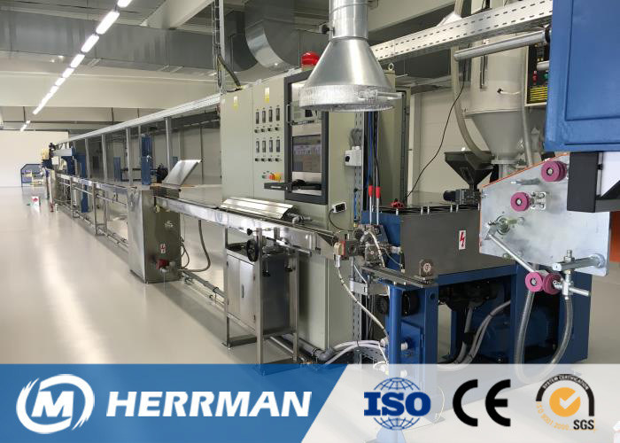 Simplex And Duplex Fiber Optic Cable Production Line 150m/Min Speed
