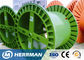 Large Loading Power Cable Storage Reel , Corrugated Type Empty Wire Spools