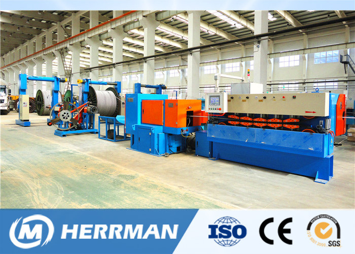 Continuous Interlocking Armor Machine 1200rpm Interlock Cable Armouring Machine For Flat Submersible Oil Pump ...
